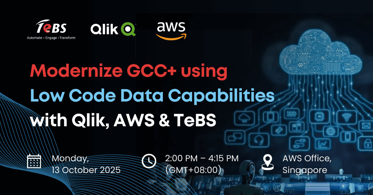 Modernize GCC+ using low code data capabilities with Qlik, AWS & TeBS