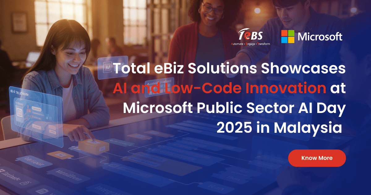 Total eBiz Solutions Showcases AI and Low-Code Innovation at Microsoft Public Sector AI Day 2025 in Malaysia