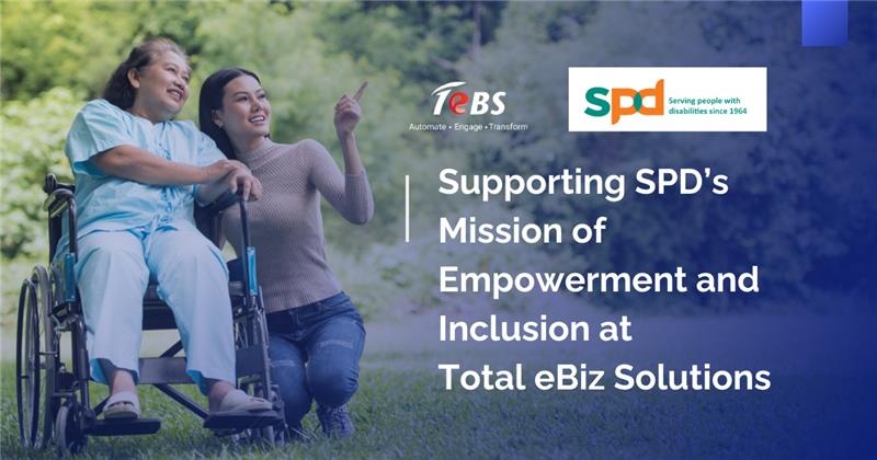Supporting SPD’s Mission of Empowerment and Inclusion at Total eBiz Solutions